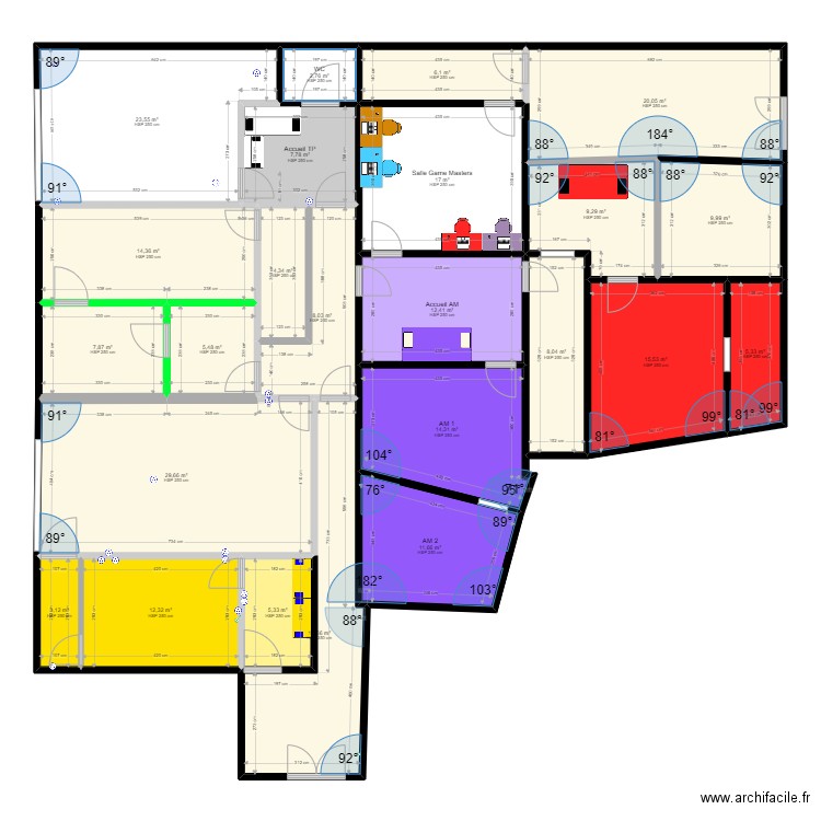 5eme salle. Plan de 0 pièce et 0 m2