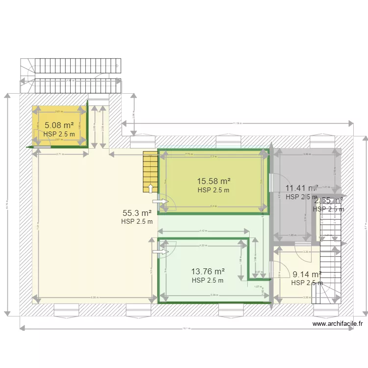 maison2etage. Plan de 
