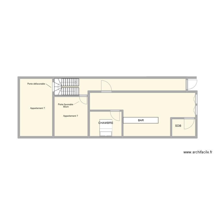 ECO SOUDANI. Plan de 6 pièces et 27 m2
