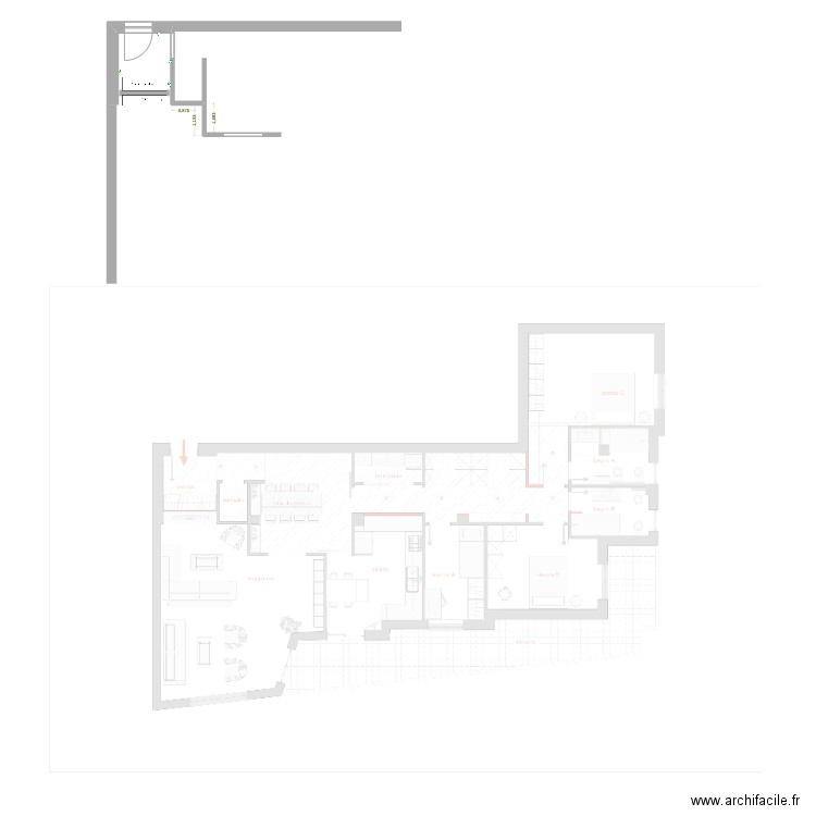 Cheope Lavori. Plan de 0 pièce et 0 m2