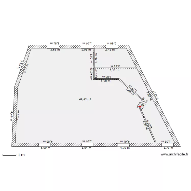 essai sans cloisons. Plan de 