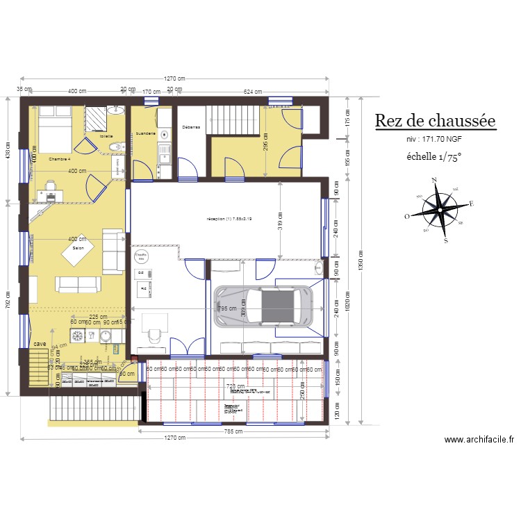 Rez de Chaussée cuisine rev 1. Plan de 0 pièce et 0 m2