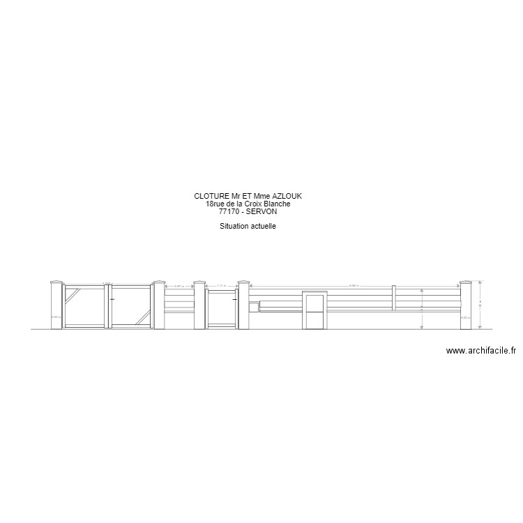 Cloture LOFTI Actuelle. Plan de 0 pièce et 0 m2