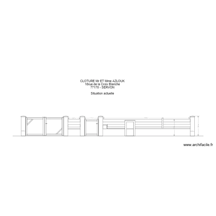 Cloture LOFTI Actuelle. Plan de Cloture LOFTI Actuelle. Plan de