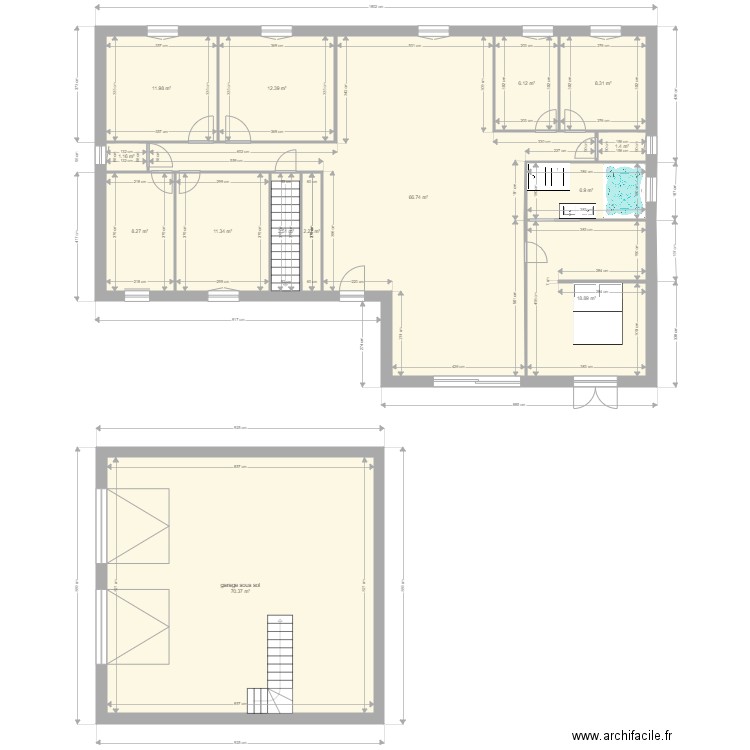 maison. Plan de 0 pièce et 0 m2