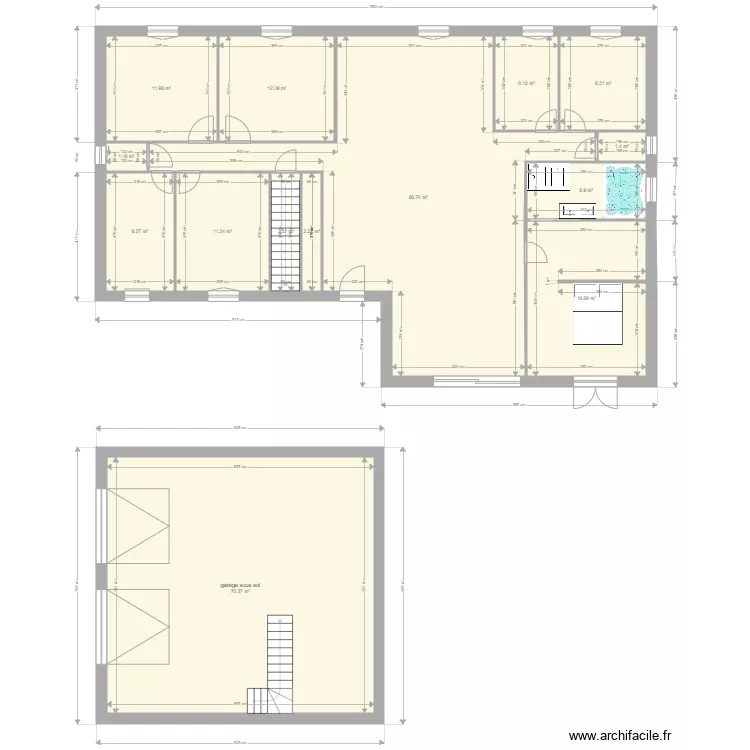 maison. Plan de 
