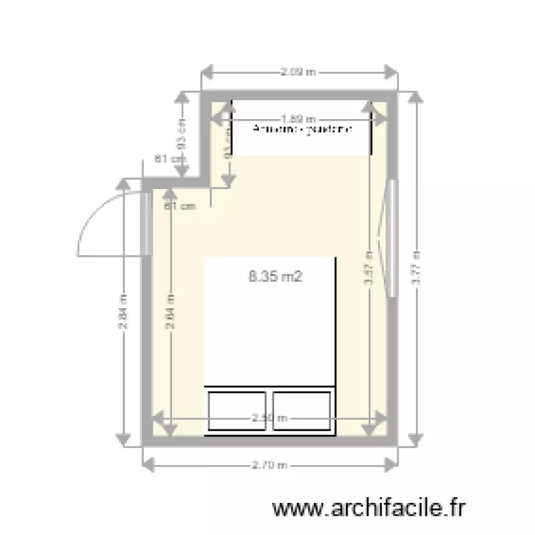 Chambre Ga&euml;lle. Plan de 