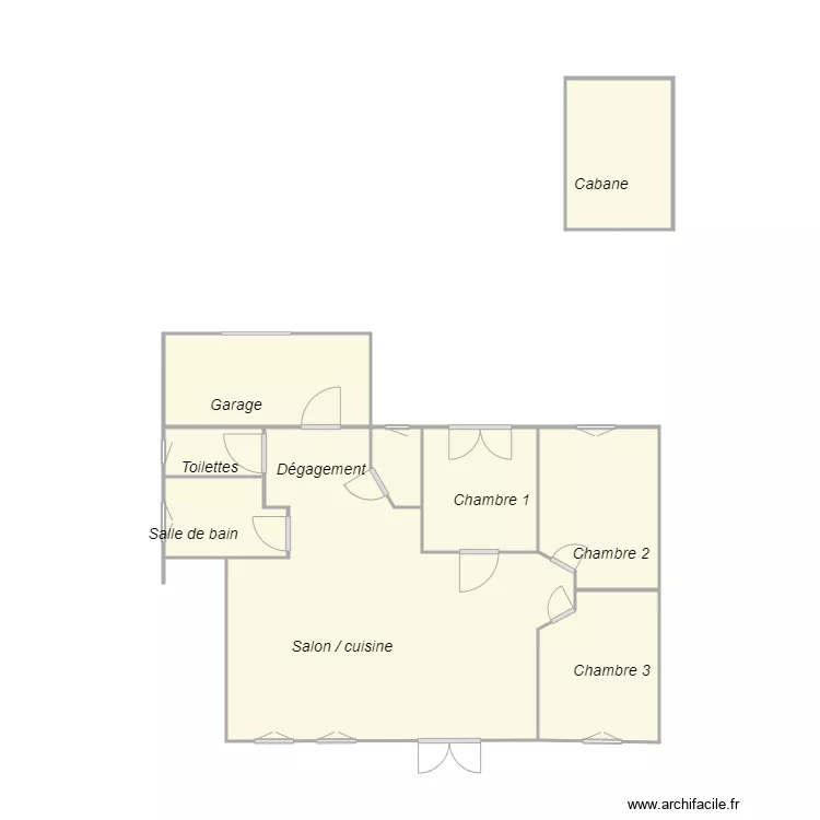 Croquis IZUEL. Plan de 