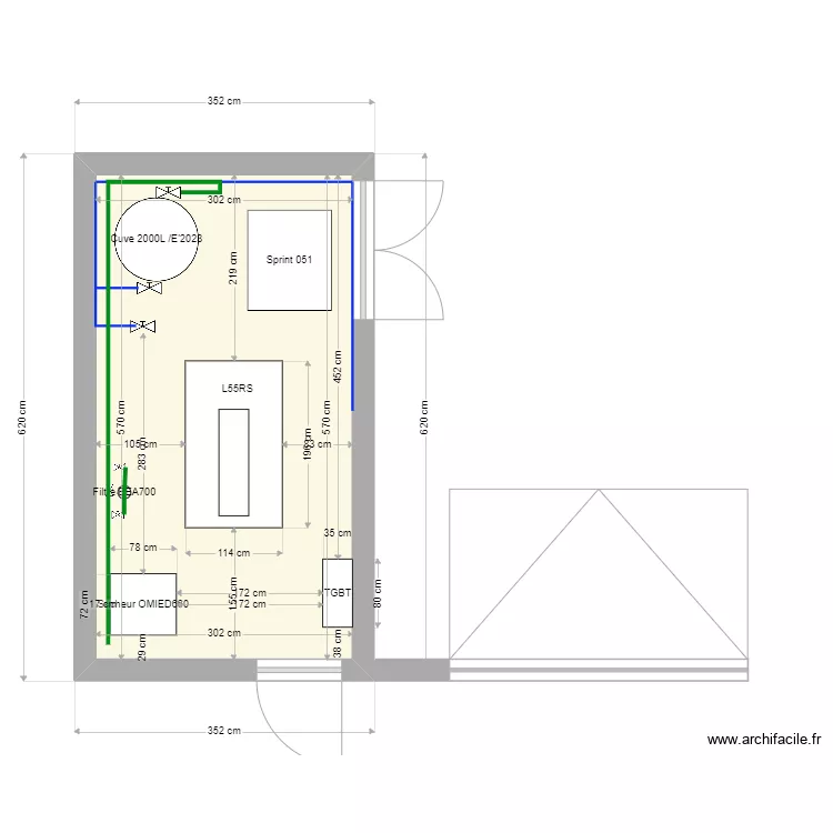 Courbis Synthese L55RS. Plan de 
