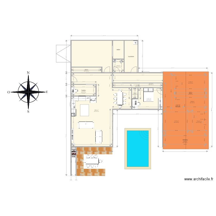 montauriol sandra. Plan de 0 pièce et 0 m2