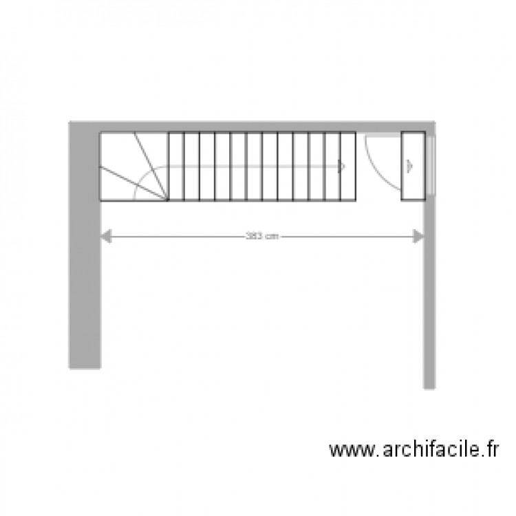 zoom escalier. Plan de 0 pièce et 0 m2