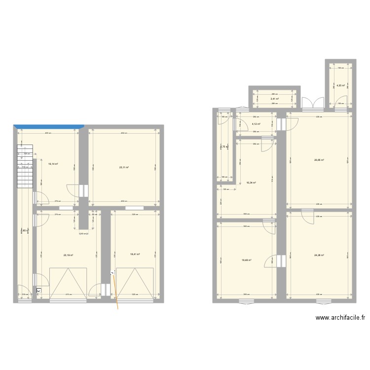 Actuel. Plan de 0 pièce et 0 m2