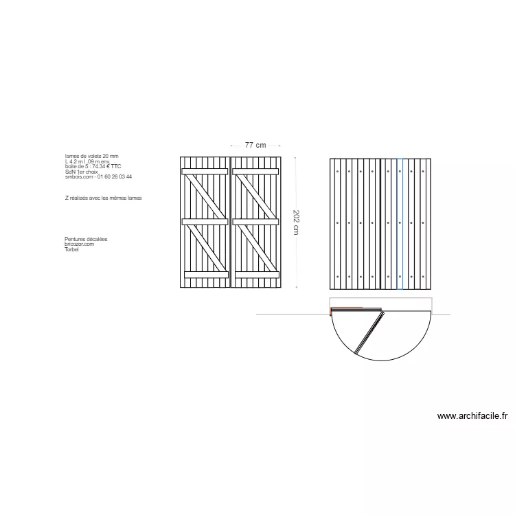 Volet-portefeuilles. Plan de 
