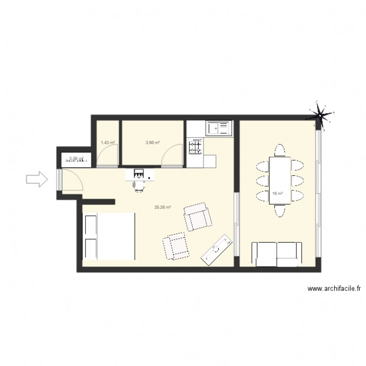 F1 SANTA LINA  Bat E. Plan de 0 pièce et 0 m2