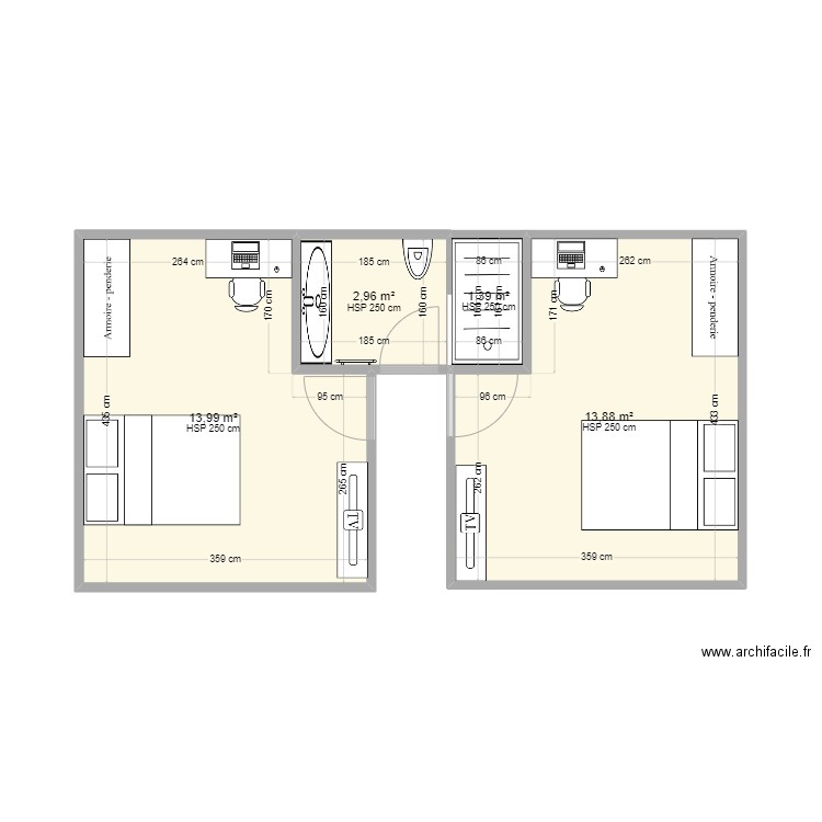 61 cruguel etage. Plan de 0 pièce et 0 m2