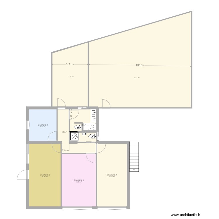 JULIEN 1ER PROJET. Plan de 0 pièce et 0 m2