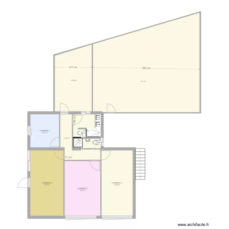 JULIEN 1ER PROJET. Plan de 0 pièce et 0 m2