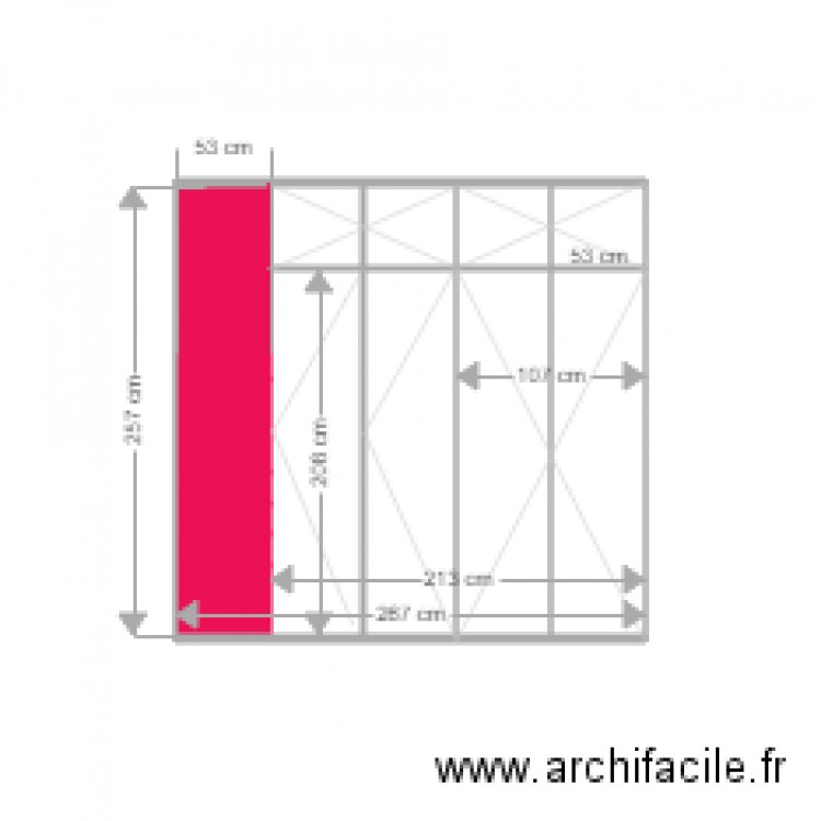 placard chambre niogret exterieur v2. Plan de 0 pièce et 0 m2