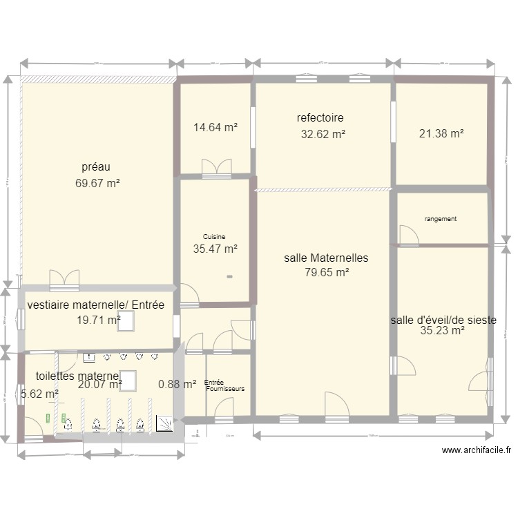 Maternelles v2. Plan de 0 pièce et 0 m2