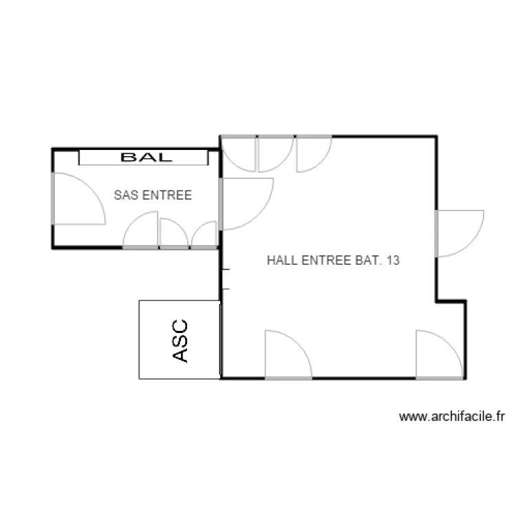 BAT 13 PC SAINT MAURICE. Plan de 
