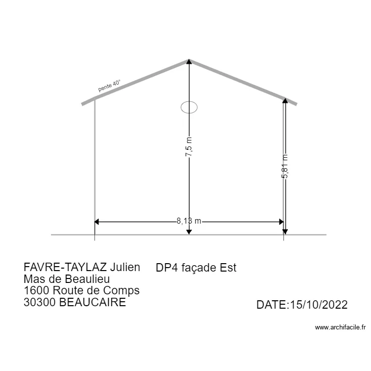 DP4 cot&eacute; Est. Plan de 