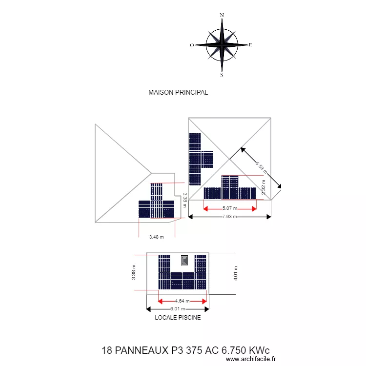 MAISON DANNA 6KWC. Plan de 