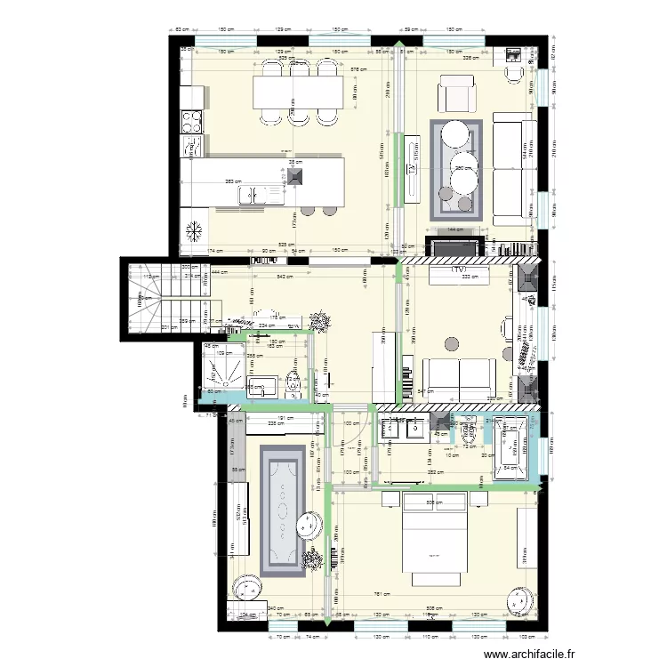 Plan projet am&eacute;nagement V5. Plan de 