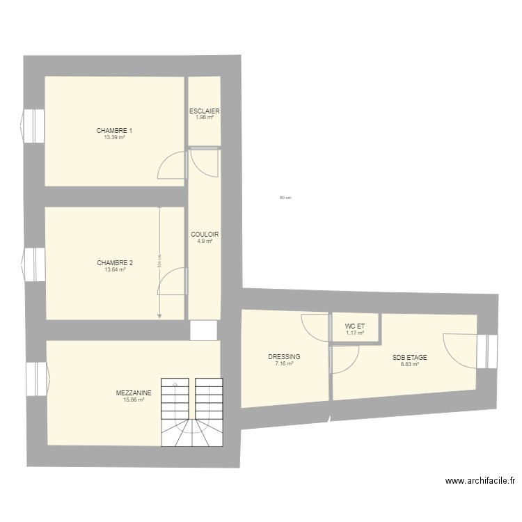 DEF ETAGE 1. Plan de 0 pièce et 0 m2