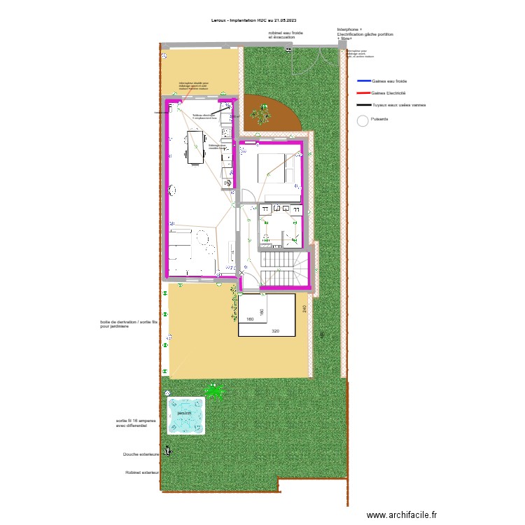 Plan aménagement jardin 2. Plan de 1 pièce et 0 m2