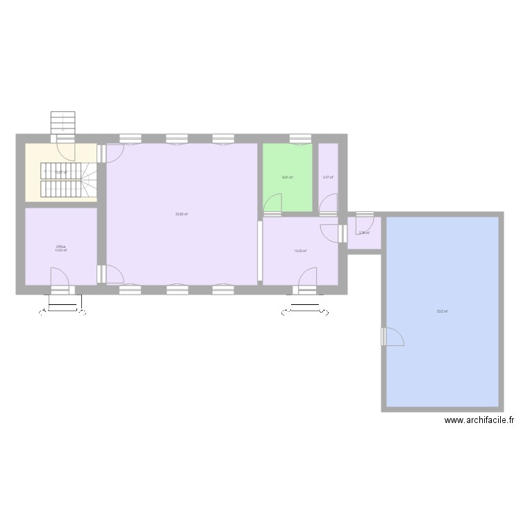 Projet Bâtiment Palleau 2. Plan de 0 pièce et 0 m2