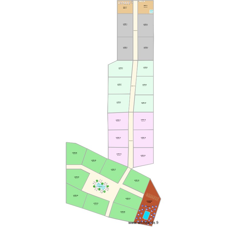 HONE CREEK SIN lotes 500m2. Plan de 0 pièce et 0 m2