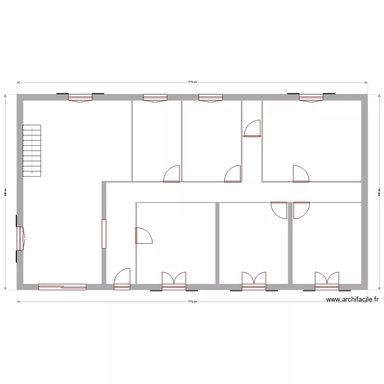 RDC existant . Plan de 
