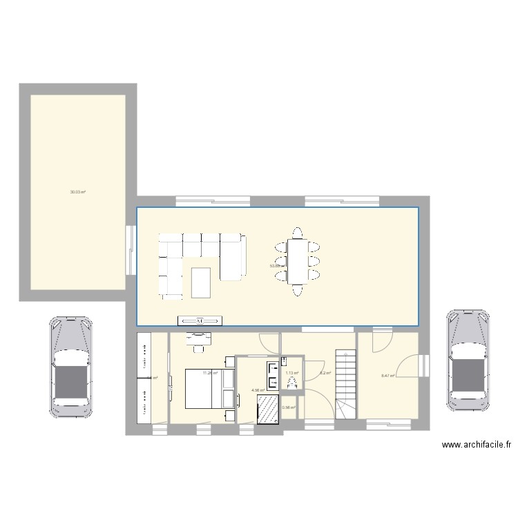 Futur RDC Lélé Cléclé. Plan de 0 pièce et 0 m2