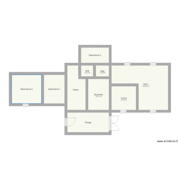 faucart. Plan de 0 pièce et 0 m2