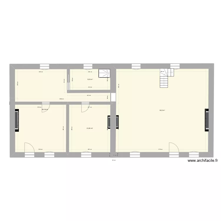 Loc B &eacute;tage. Plan de 