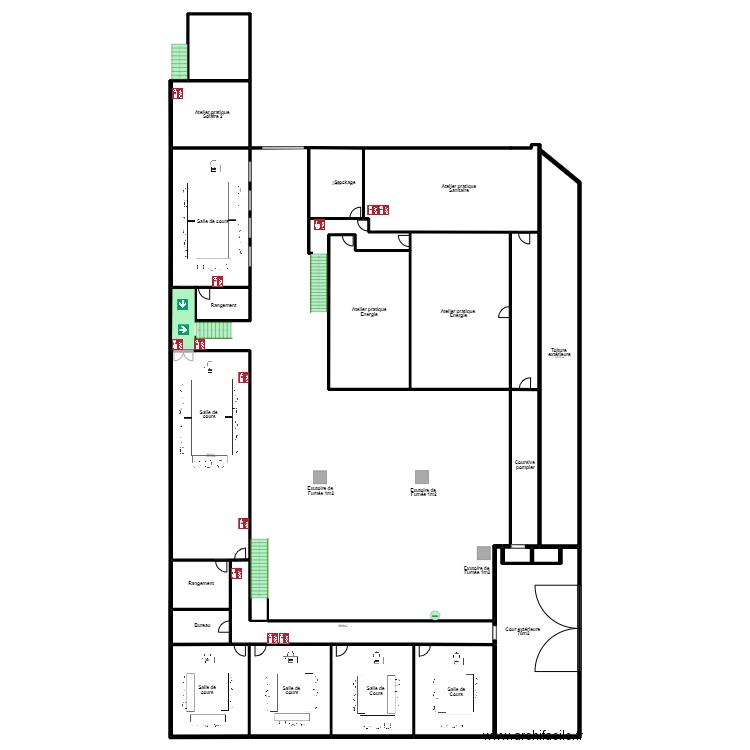 Greta Etage Evac 2. Plan de 0 pièce et 0 m2