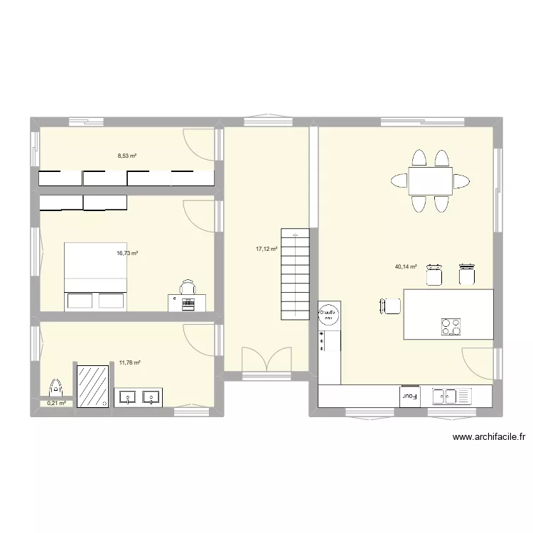 C&eacute;lia. Plan de 