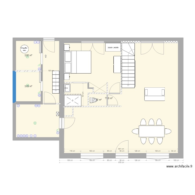garage et elec. Plan de 0 pièce et 0 m2