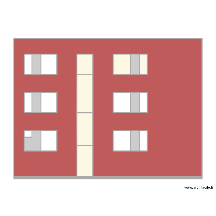 Facade 68. Plan de 0 pièce et 0 m2