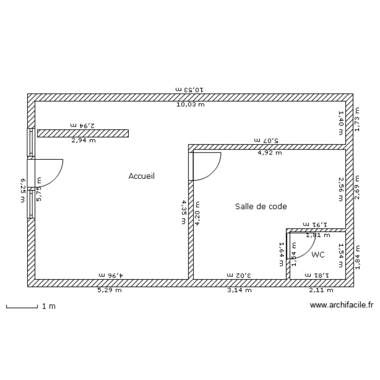 Auto &eacute;cole. Plan de 