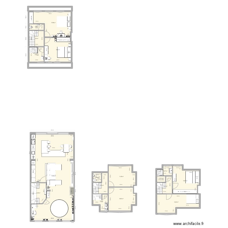 1er etage 2. Plan de 17 pièces et 191 m2