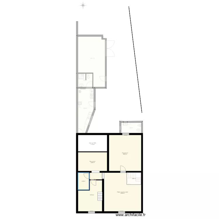 Etage 1. Plan de 