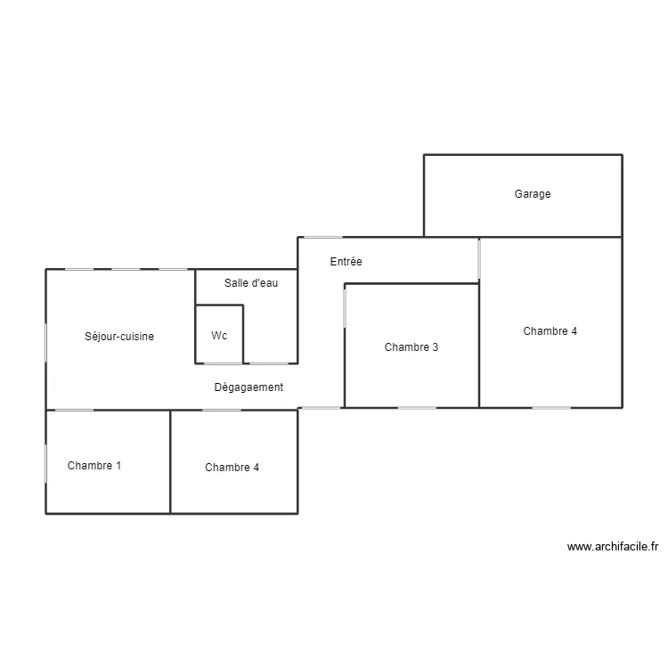 LE GUILINEC PERON. Plan de 