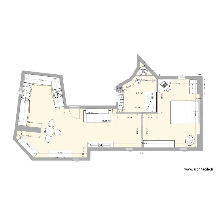 proux 2PCS. Plan de 0 pièce et 0 m2