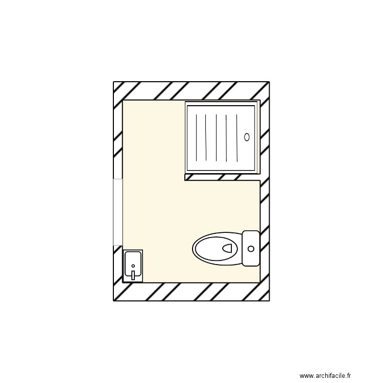 villeuve mageulone renovation. Plan de 1 pièce et 3 m2