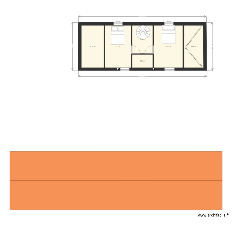 parisot projet etable etage  11 oct projet 1. Plan de 0 pièce et 0 m2