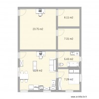 Appartement pour étudiant une chambre sans circuit