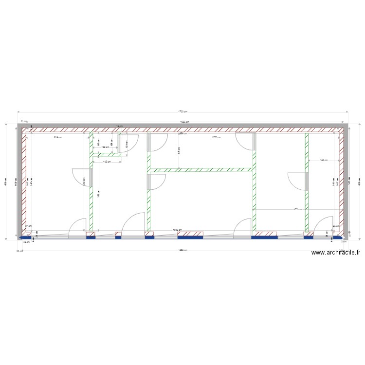 locronan sous sol modifié 4. Plan de 1 pièce et 85 m2