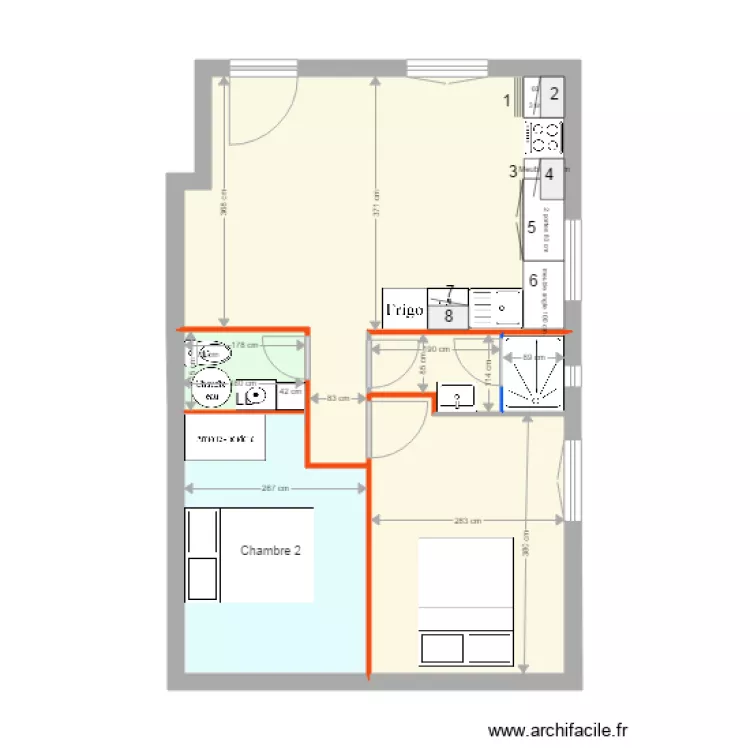 CuisineAptSoleMioV15. Plan de 