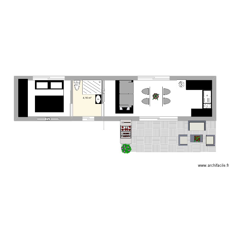 appartement . Plan de 0 pièce et 0 m2